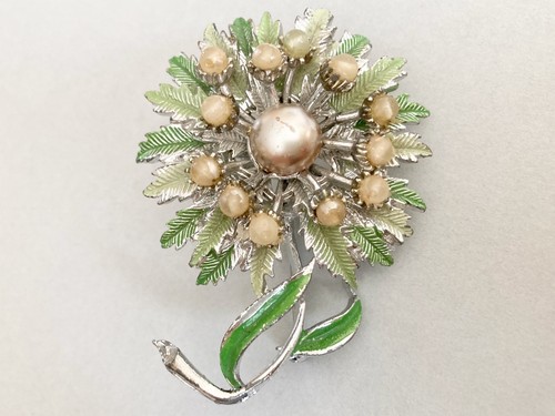 Vintage 1950s silver tone - vintage,