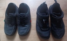 Young boys Kickers shoes and Decathlon trainers bundle, size 3.5 & 4.5