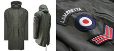 Lambretta Men's women's Retro Fishtail Parka jacket coat medium size 12 14 40"