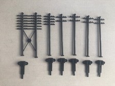 Hornby OO Gauge Plastic Telegraph Poles & Bases Appear Unused
