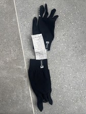Wedze Decathlon One Size Black Gloves (liners) With Touchscreen New