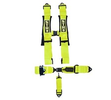 RATCHET Off Road Racing Race Harness Padded Belt 3" Wide Competition FLUO YELLOW