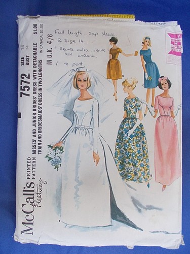 Vintage 1960 mccall 7572 - 1960's,