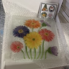 Peggy Karr Glass Plate Flowers