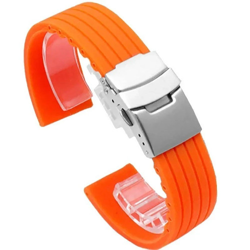 Silicone rubber watch strap - rubber,