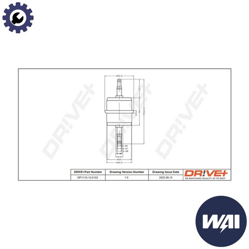 Fuel filter dp1110 - fuel, for