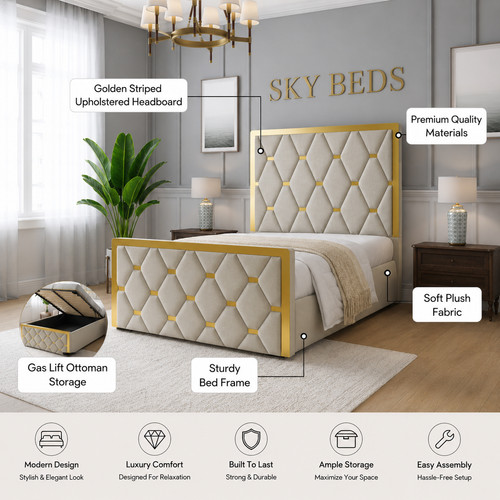 Double gold striped - gold,