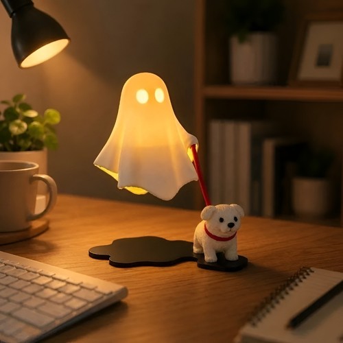 Cute ghost led night light - cute,