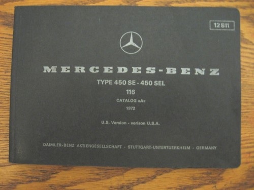 Mercedes benz type - 450, sel