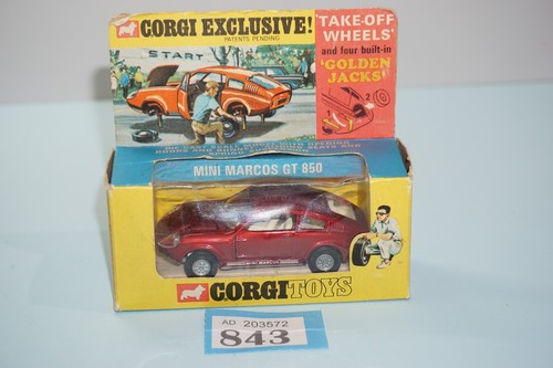 Corgi 341 mini marcos 850 - marcos, gt