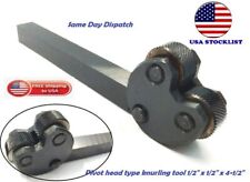Pivot head type knurling tool