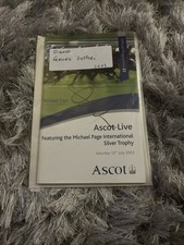 2003 Signed Ascot Race card by Frankie Dettori with COA  12/7/2003