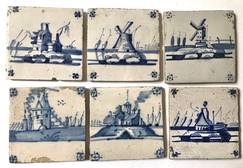 Lot antique delft - of,