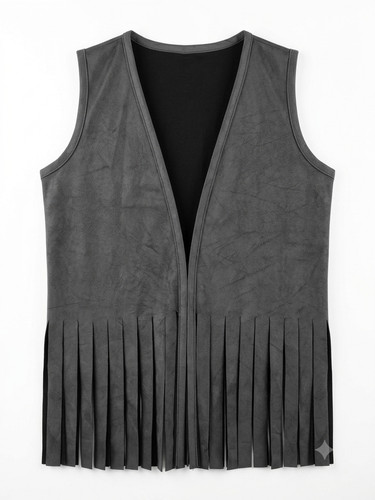 Womens dark grey faux - dark,
