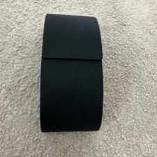 Prada Glasses Case Black Half Moon Flip Magnet Authentic Prada with Case & box 