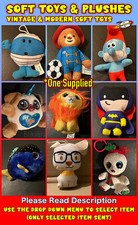 Soft Toys & Plushes: Mr Men, Marvel, DC, McDonalds +More (Select Item) Used