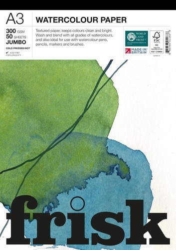 Frisk jumbo watercolour paper - frisk,