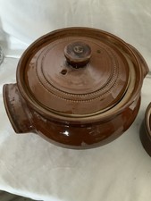 Pottery Crock Pot Glazed