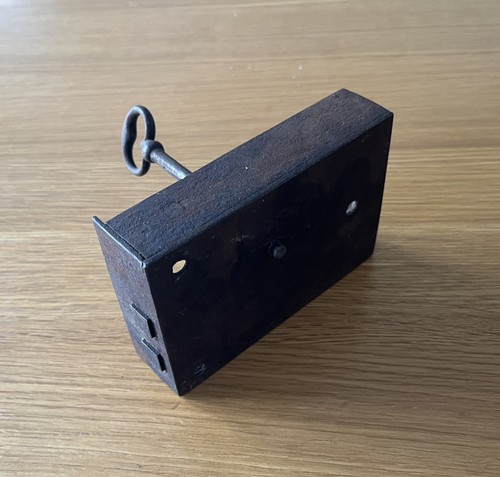 Antique vintage rim door lock - vintage,