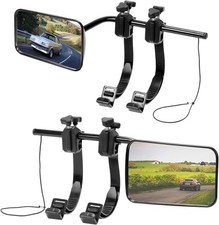 SUPAREE Caravan Towing Mirrors Universal Fit – Clip-On Adjustable Convex Pair