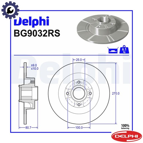 Brake disc bg9032rs - 2x,