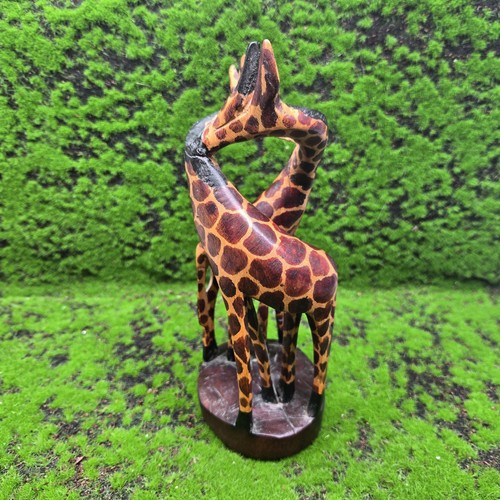 Wooden giraffes 22cm hand - wooden,