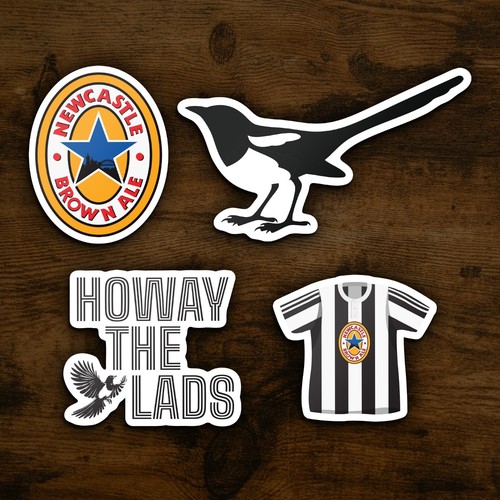 Newcastle united stickers nufc - newcastle,