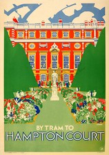 VINTAGE Travel POSTER Hampton