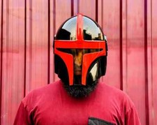 Mandalorian Red Steel Helmet