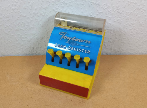 Mettoy toytown cash register - cash,