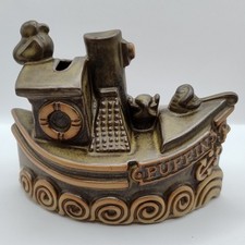 Tremar Cornish Pottery Tugboat