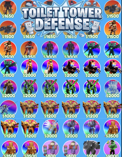 All toilet tower defense ttd - tower,