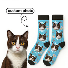 Custom Pet Photo Socks