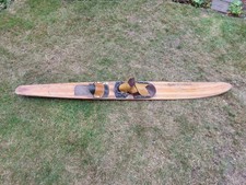 A Single Vintage Wooden Mono Slalom Water Ski