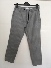 TOPMAN waist 32"  grey casual  trouser with elasticated back, pockets stretch
