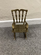 Vintage Brass Rocking Chair