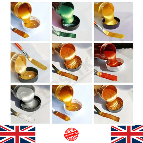 60ml gold metallic acrylic - metallic,