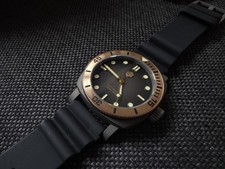 San Martin SN0125 42mm Titanium Bronze Diver Watch 200m Waterproof Men's Watch