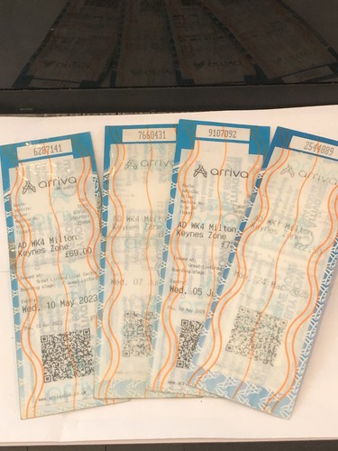 Used arrive bus tickets - used,