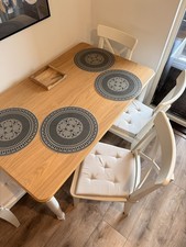 IKEA White Dining Table and 4 Chairs Set