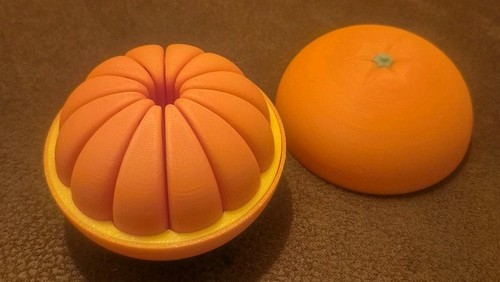 Orange fidget toy - orange,