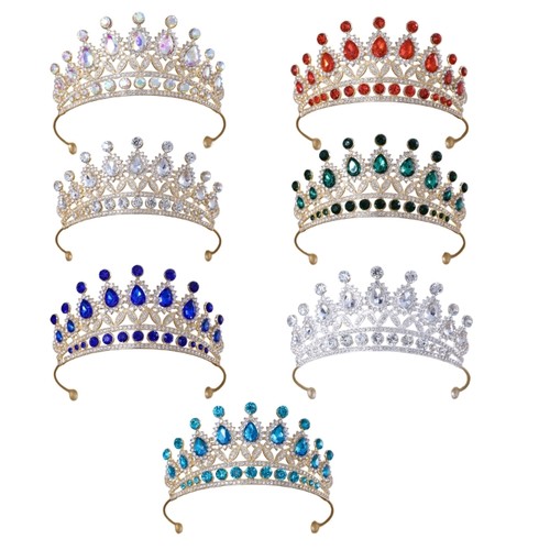 Birthday party crystal crowns - crystal,