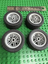 Lego 4 x Large Lt GREY Spoked