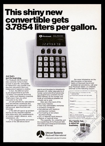 1974 rockwell unicom 203 - 1974,