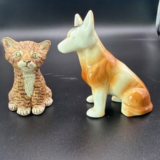 Vintage Ceramic Cat & Dog