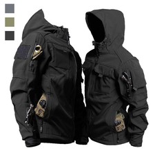 Mens Jacket Windbreaker Tactical Soft Shell Jacket Waterproof Coat Army Military