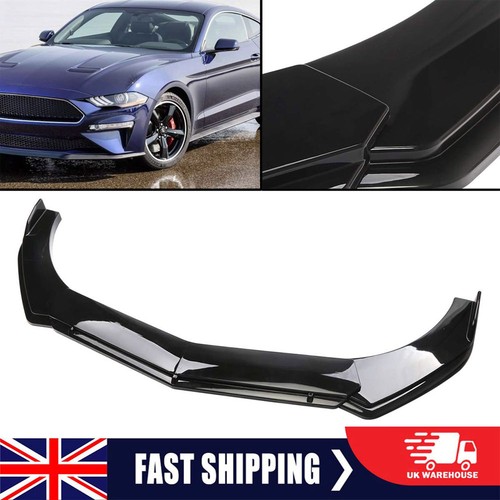 Glossy black front bumper lip - glossy,