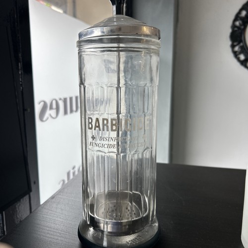 Barbicide disinfectant glass - disinfectant,