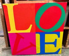 LOVE - pop art/ robert indiana style canvas print
