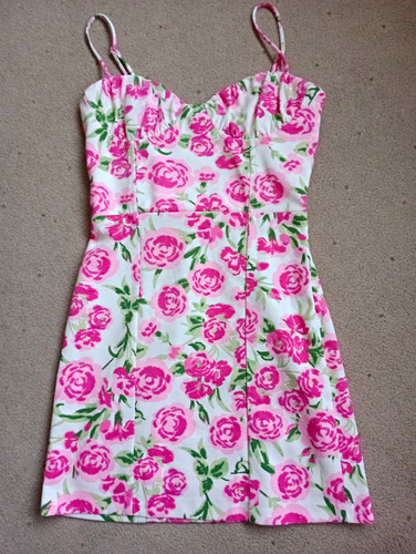 Zara white pink green floral - white,